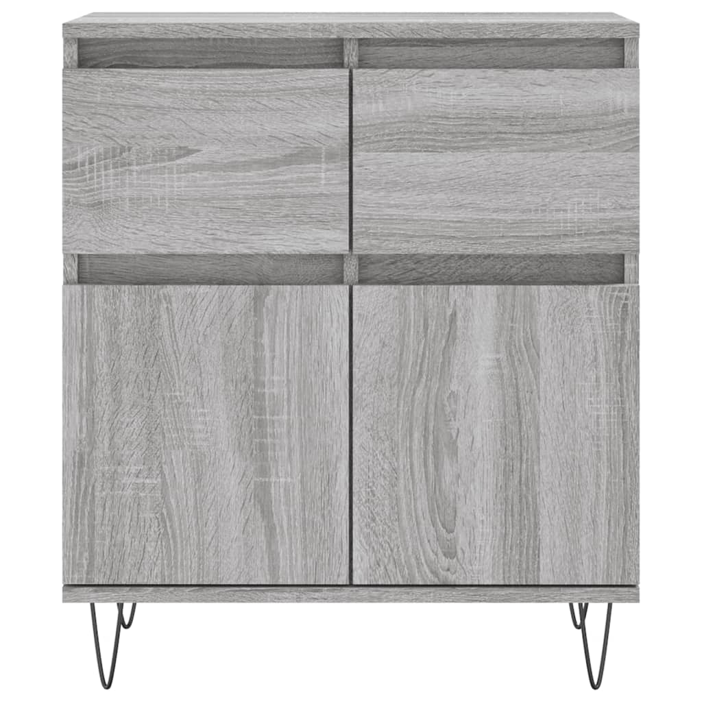 Credenza Grigio Sonoma 60x35x70 cm in Legno Multistrato - homemem39