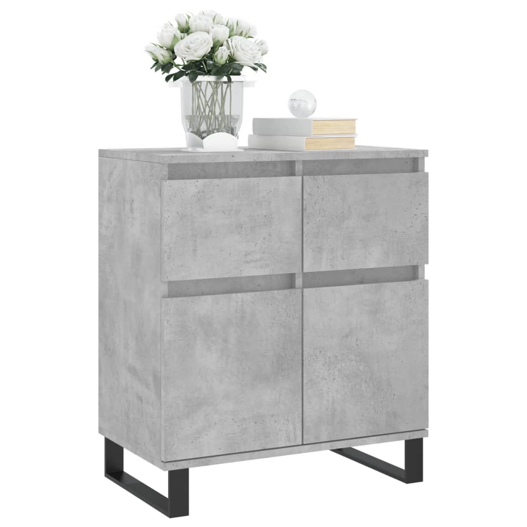 Credenza Grigio Cemento 60x35x70 cm in Legno Multistrato - homemem39