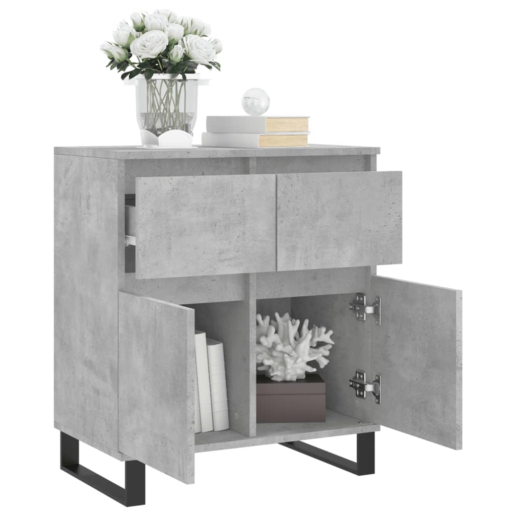 Credenza Grigio Cemento 60x35x70 cm in Legno Multistrato - homemem39