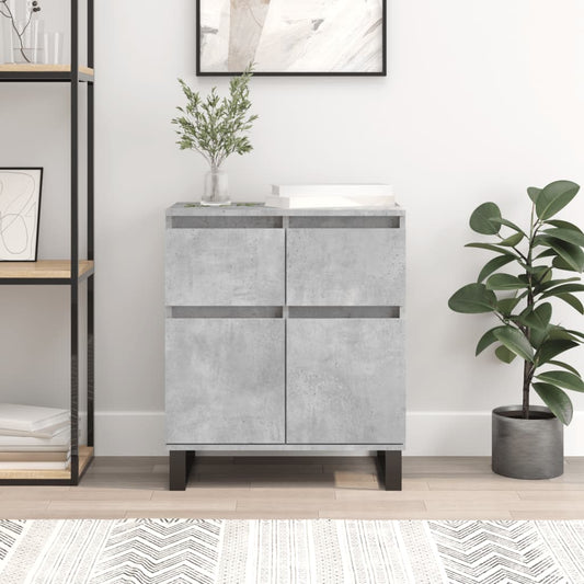 Credenza Grigio Cemento 60x35x70 cm in Legno Multistrato - homemem39