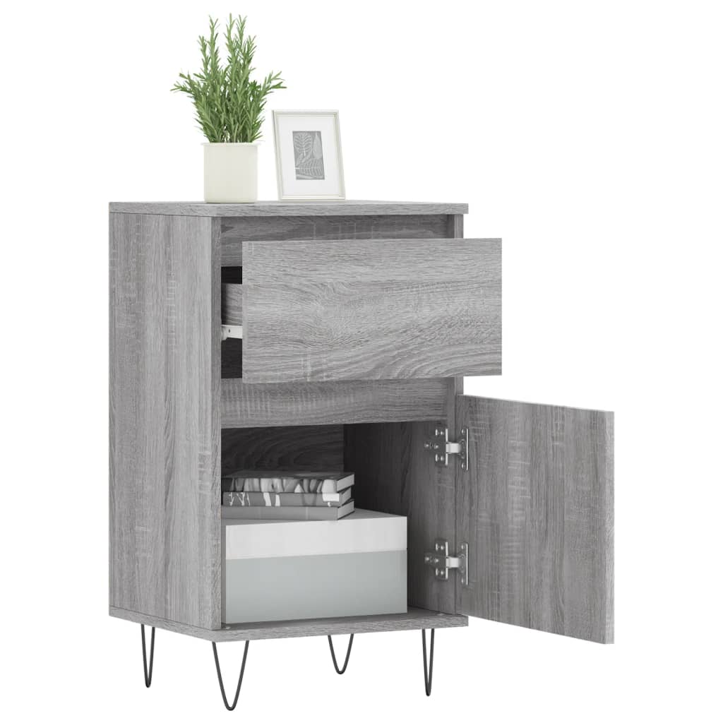 Credenza Grigio Sonoma 40x35x70 cm in Legno Multistrato - homemem39