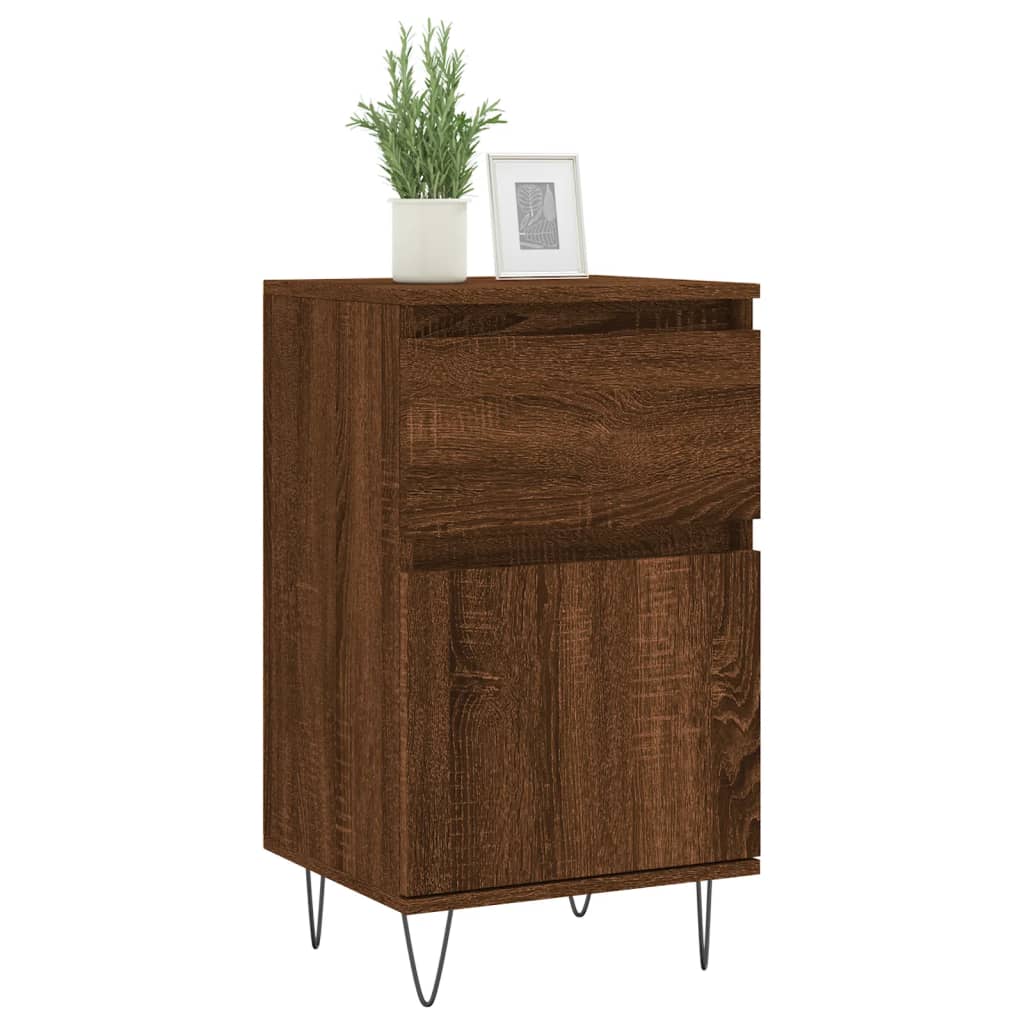 Credenza Rovere Marrone 40x35x70 cm in Legno Multistrato - homemem39