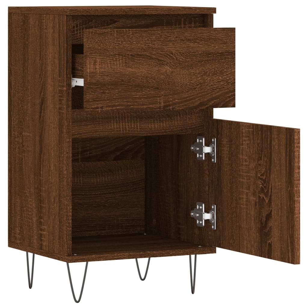 Credenza Rovere Marrone 40x35x70 cm in Legno Multistrato - homemem39