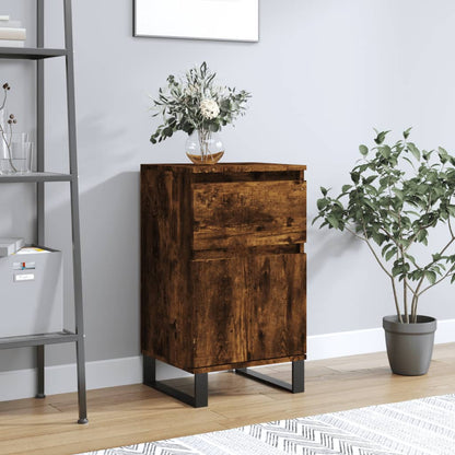 Credenza Rovere Fumo 40x35x70 cm in Legno Multistrato - homemem39