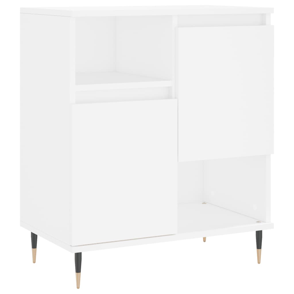 Credenza Bianca 60x35x70 cm in Legno Multistrato - homemem39