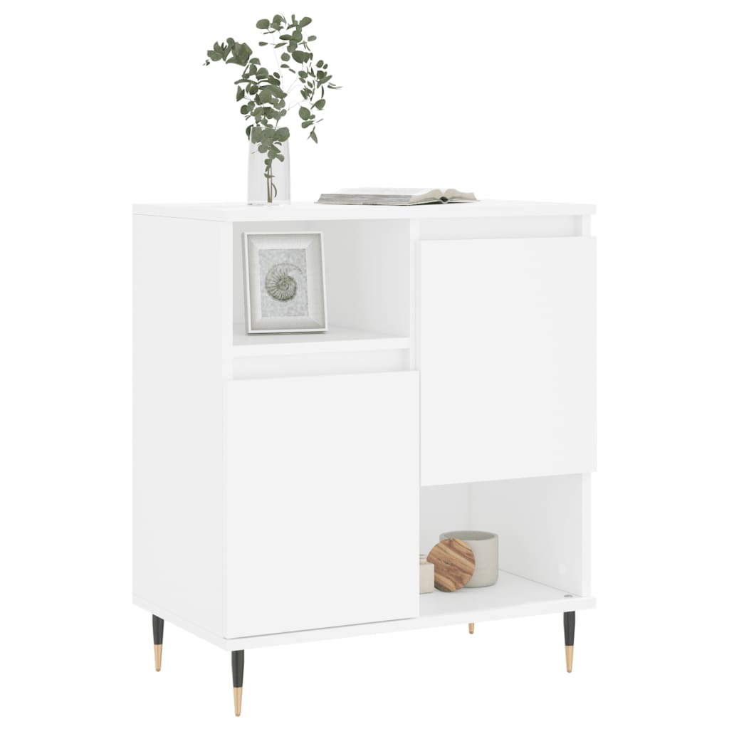 Credenza Bianca 60x35x70 cm in Legno Multistrato - homemem39