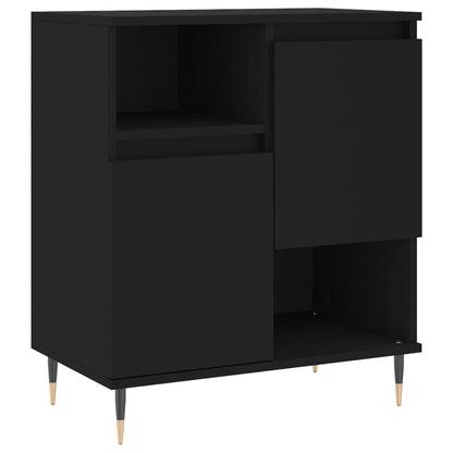 Credenza Nero 60x35x70 cm in Legno Multistrato - homemem39