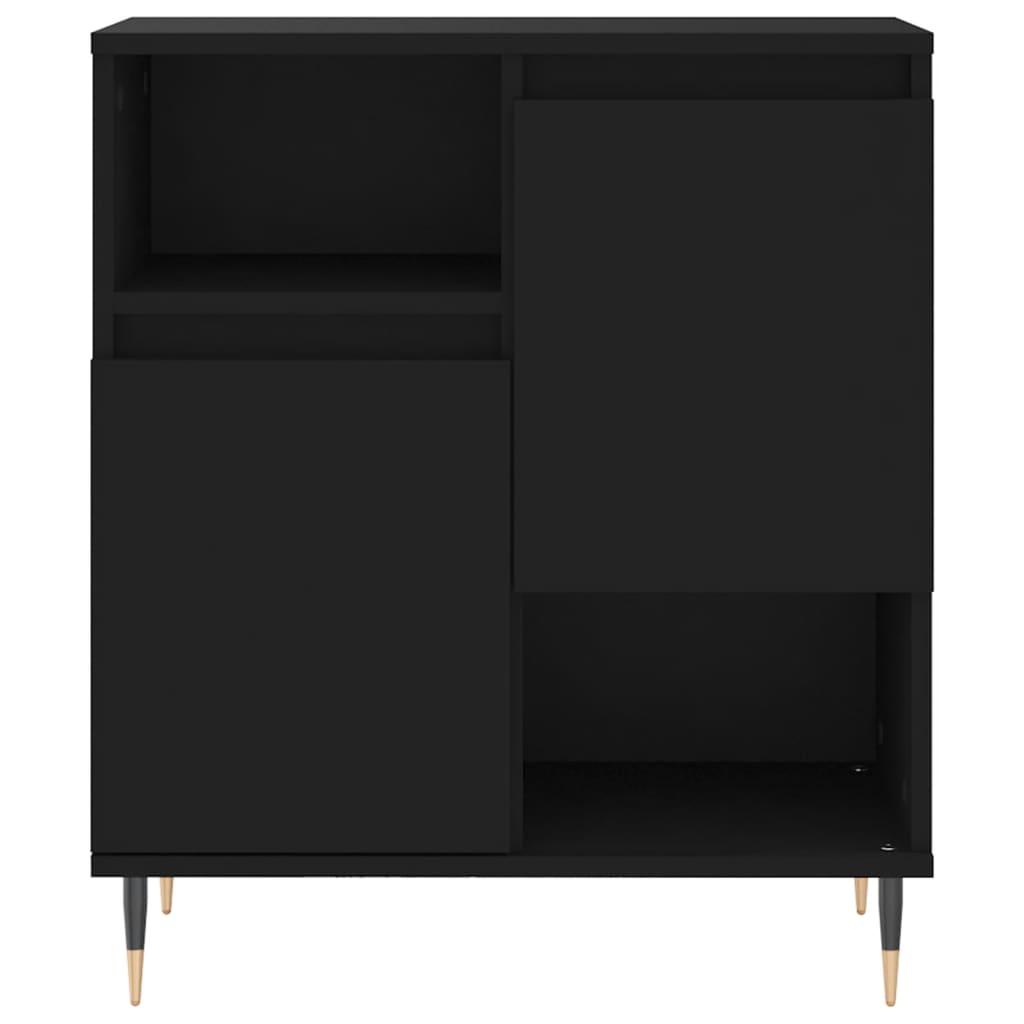 Credenza Nero 60x35x70 cm in Legno Multistrato - homemem39