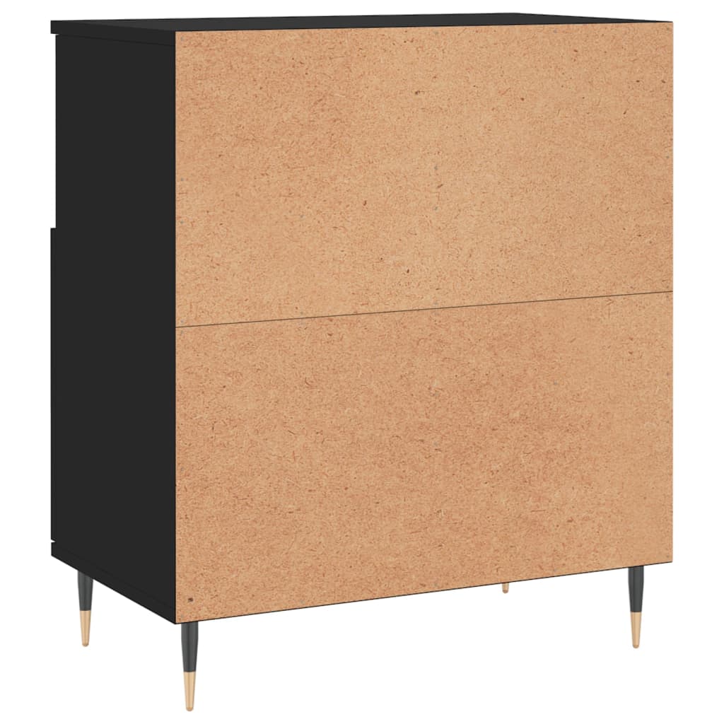 Credenza Nero 60x35x70 cm in Legno Multistrato - homemem39