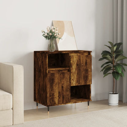 Credenza Rovere Fumo 60x35x70 cm in Legno Multistrato - homemem39