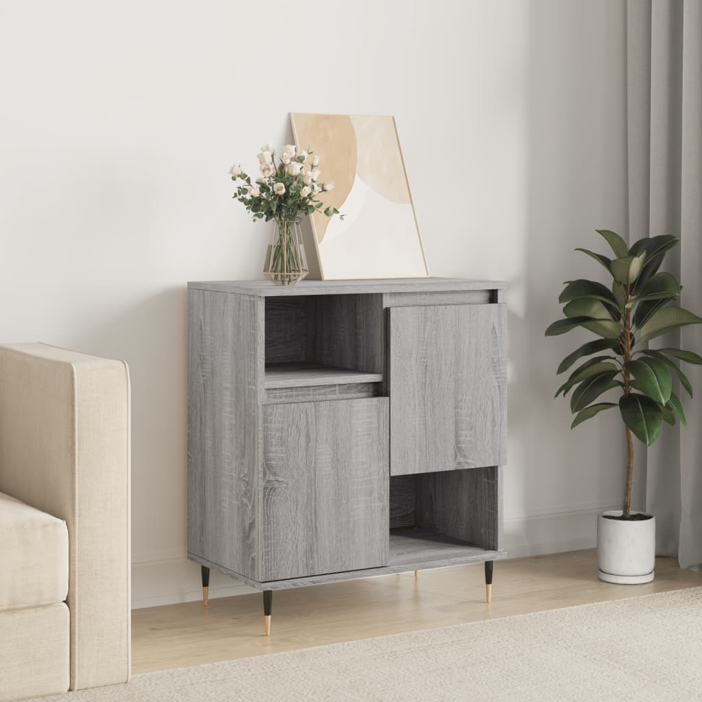 Credenza Grigio Sonoma 60x35x70 cm in Legno Multistrato - homemem39