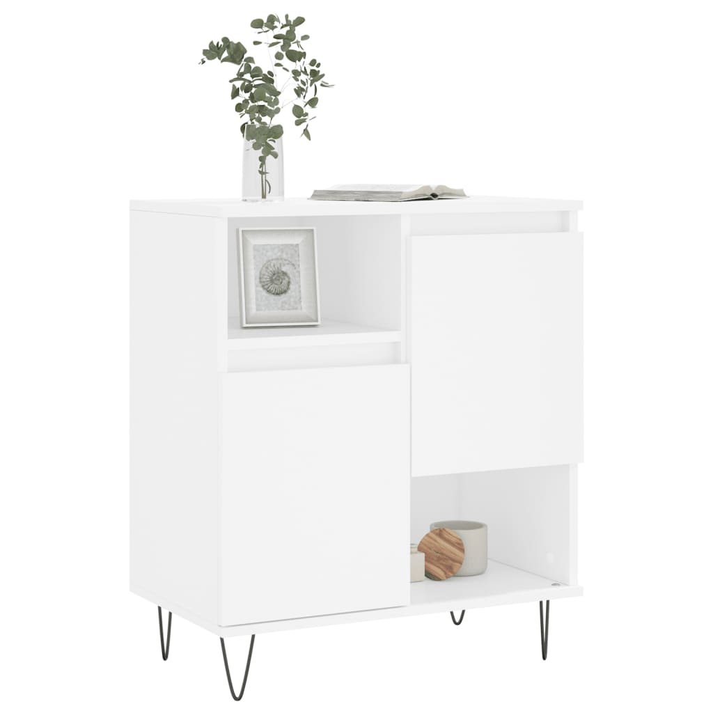 Credenza Bianca 60x35x70 cm in Legno Multistrato - homemem39