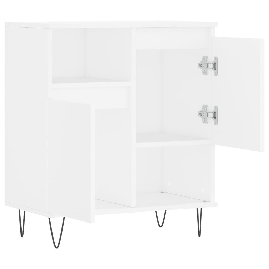 Credenza Bianca 60x35x70 cm in Legno Multistrato - homemem39