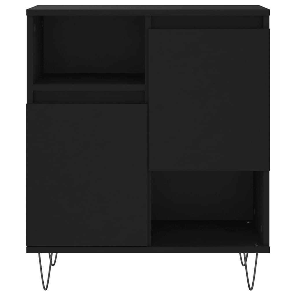 Credenza Nero 60x35x70 cm in Legno Multistrato - homemem39