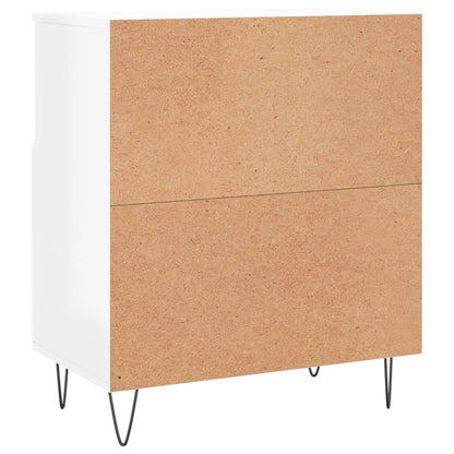 Credenza Bianco Lucido 60x35x70 cm in Legno Multistrato - homemem39