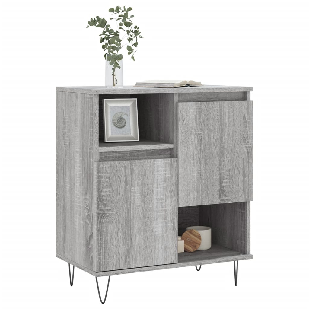 Credenza Grigio Sonoma 60x35x70 cm in Legno Multistrato - homemem39