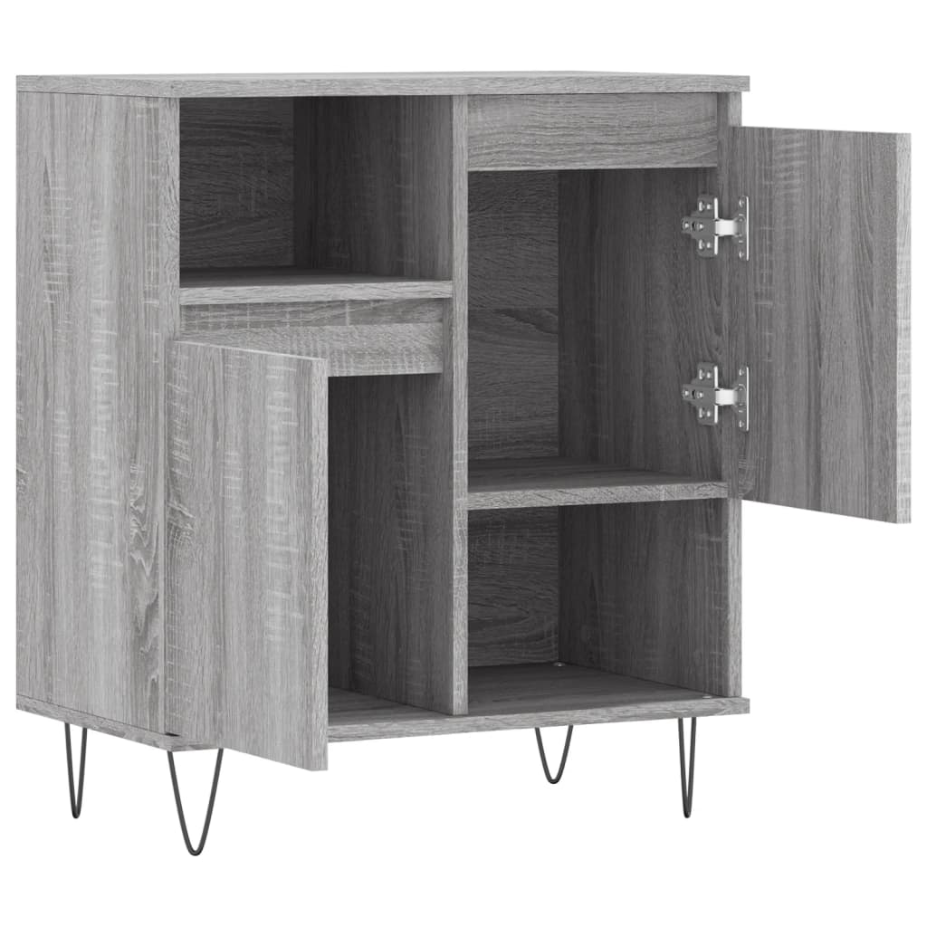 Credenza Grigio Sonoma 60x35x70 cm in Legno Multistrato - homemem39