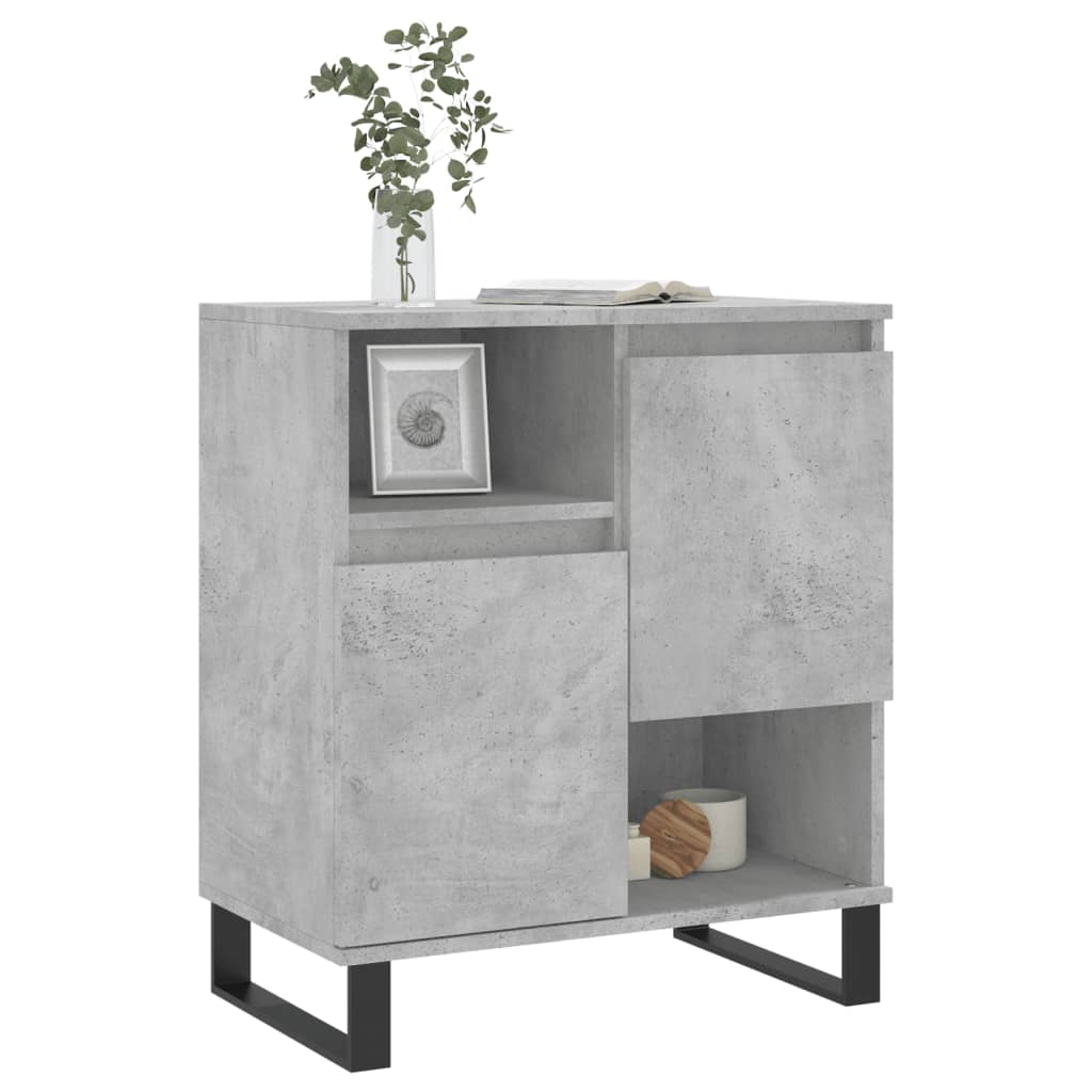 Credenza Grigio Cemento 60x35x70 cm in Legno Multistrato - homemem39