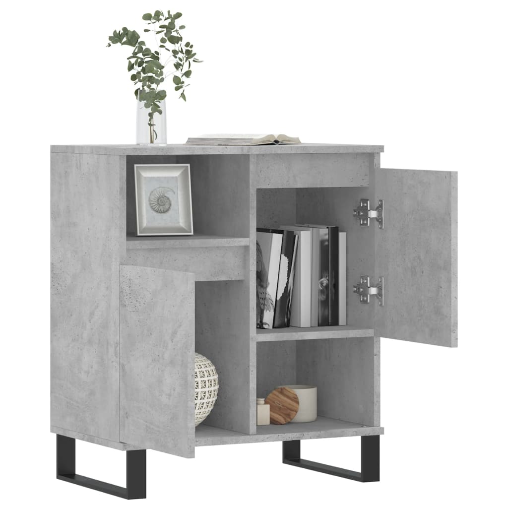 Credenza Grigio Cemento 60x35x70 cm in Legno Multistrato - homemem39