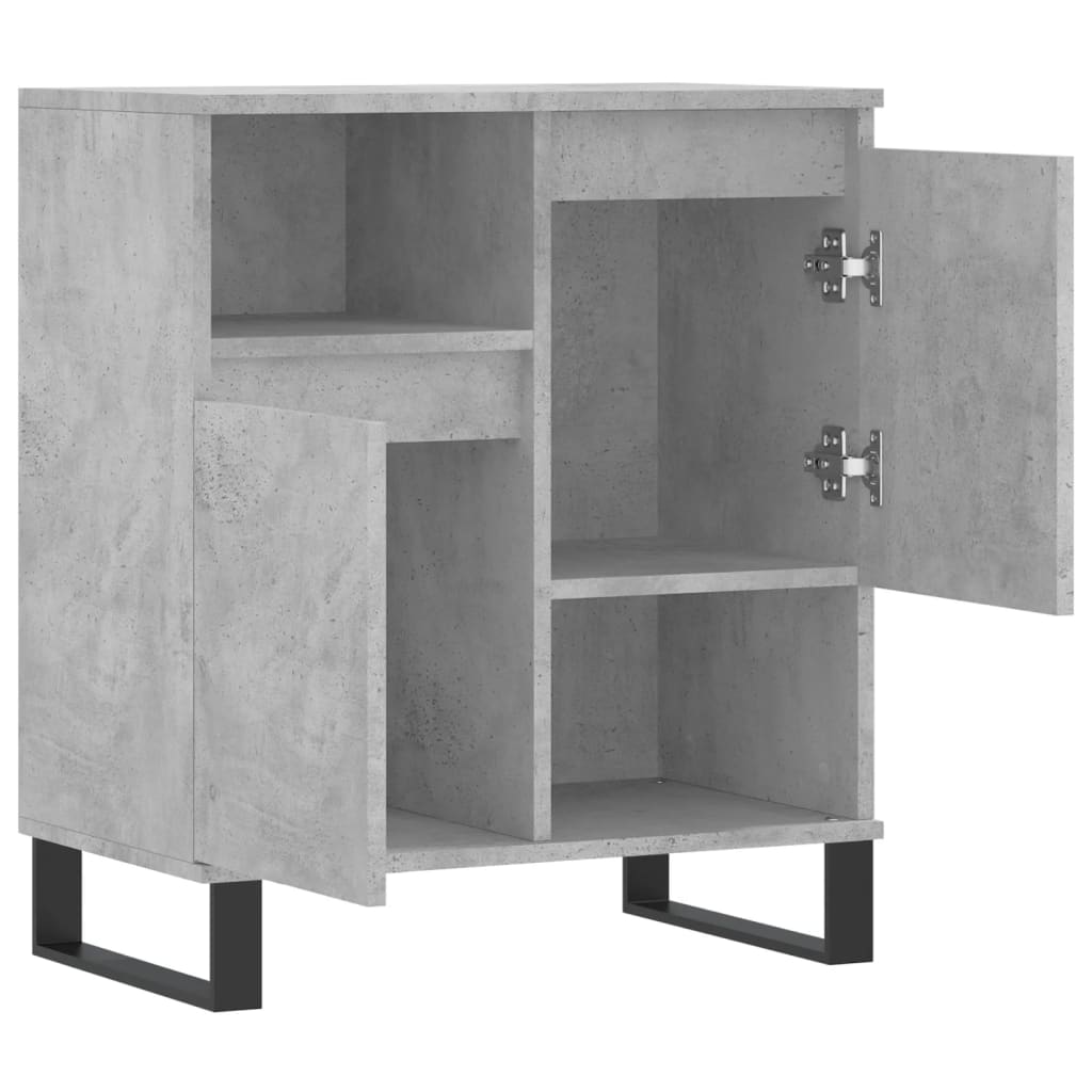 Credenza Grigio Cemento 60x35x70 cm in Legno Multistrato - homemem39