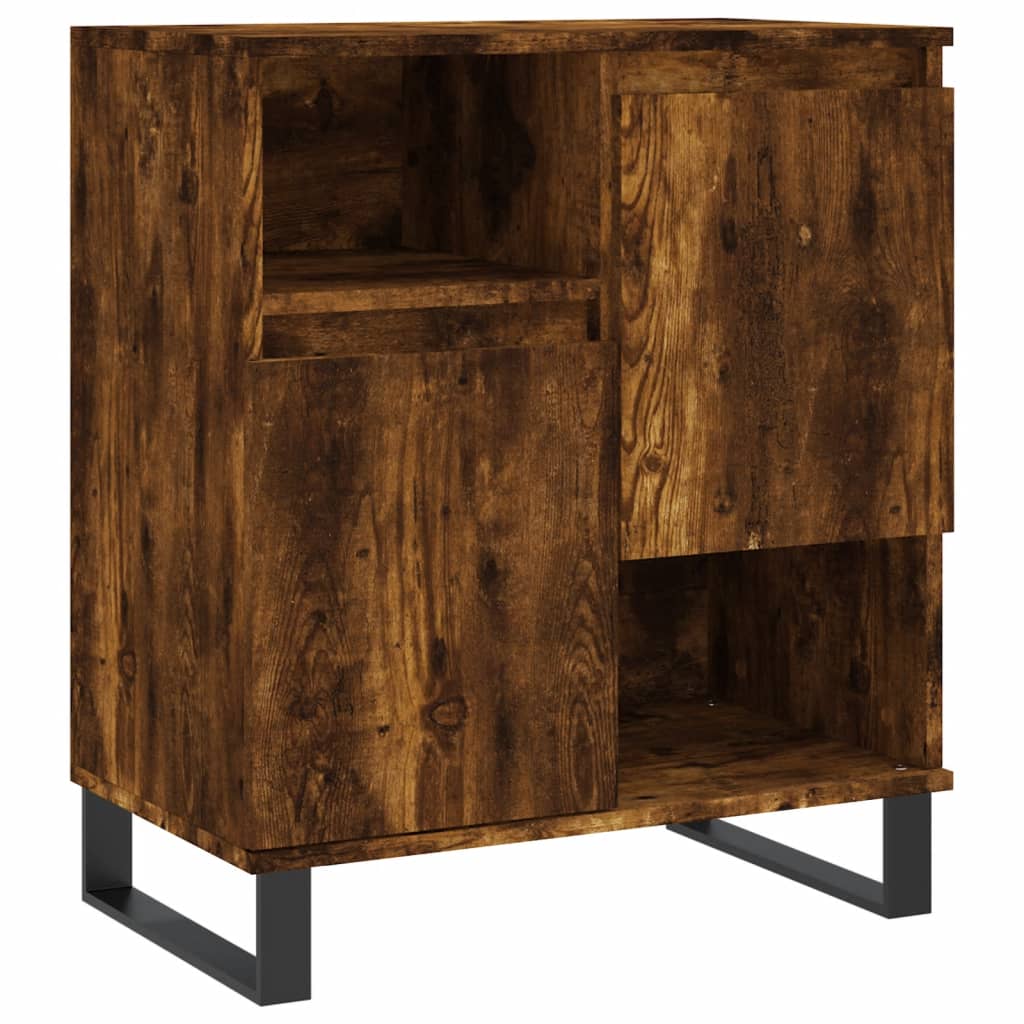 Credenza Rovere Fumo 60x35x70 cm in Legno Multistrato - homemem39