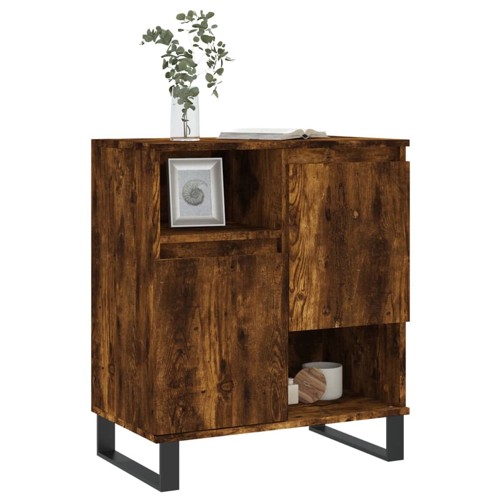 Credenza Rovere Fumo 60x35x70 cm in Legno Multistrato - homemem39