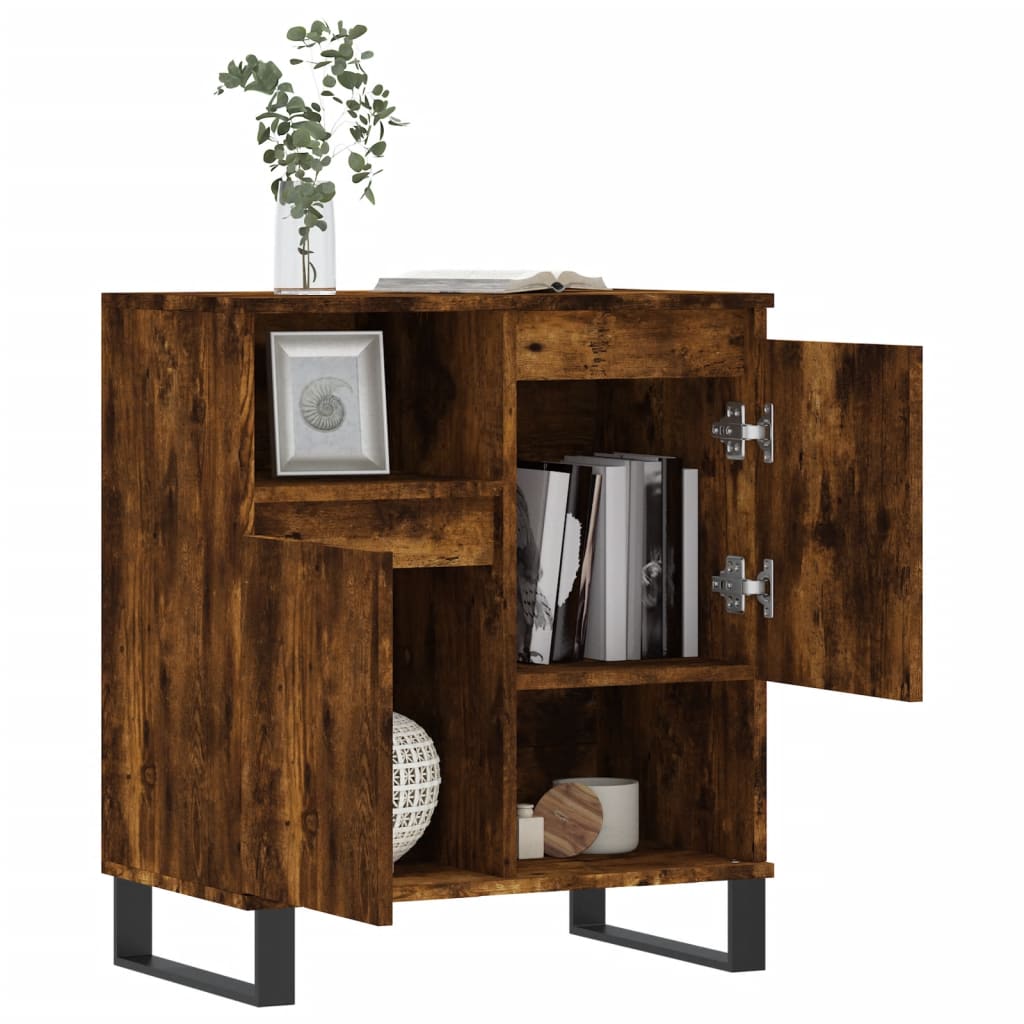 Credenza Rovere Fumo 60x35x70 cm in Legno Multistrato - homemem39