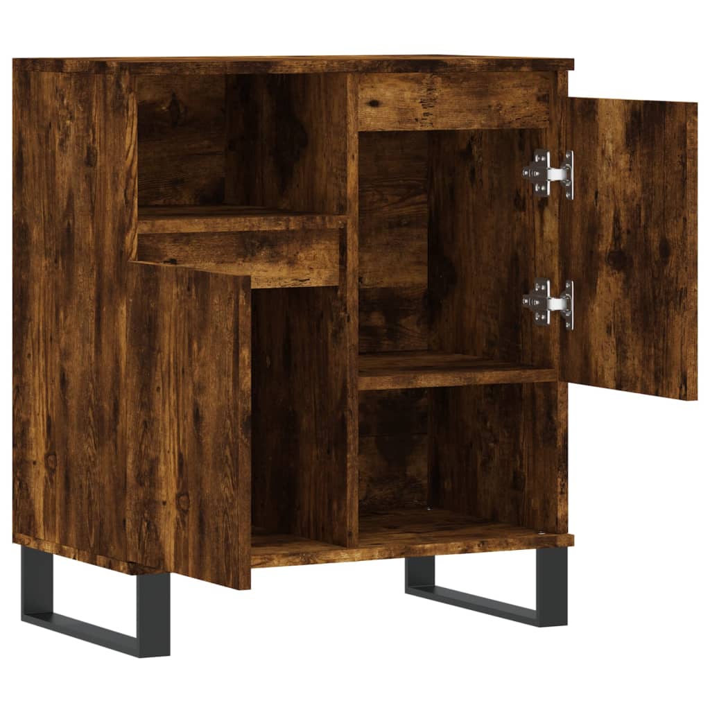 Credenza Rovere Fumo 60x35x70 cm in Legno Multistrato - homemem39