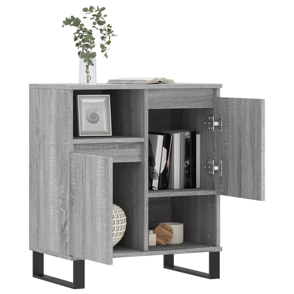 Credenza Grigio Sonoma 60x35x70 cm in Legno Multistrato - homemem39