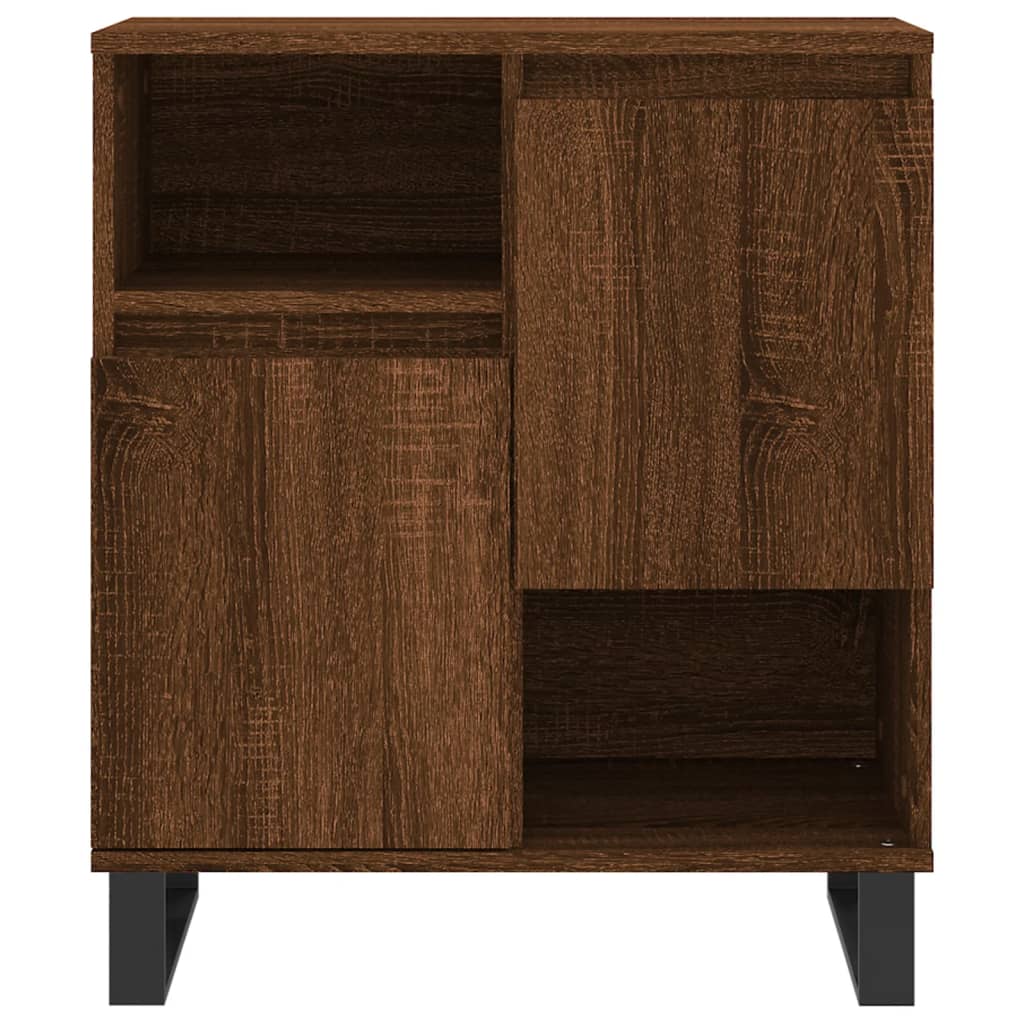 Credenza Rovere Marrone 60x35x70 cm in Legno Multistrato - homemem39