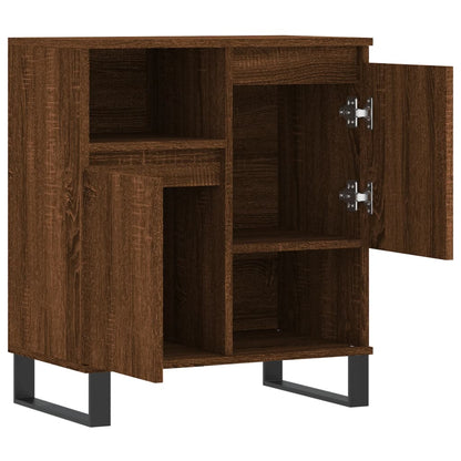 Credenza Rovere Marrone 60x35x70 cm in Legno Multistrato - homemem39