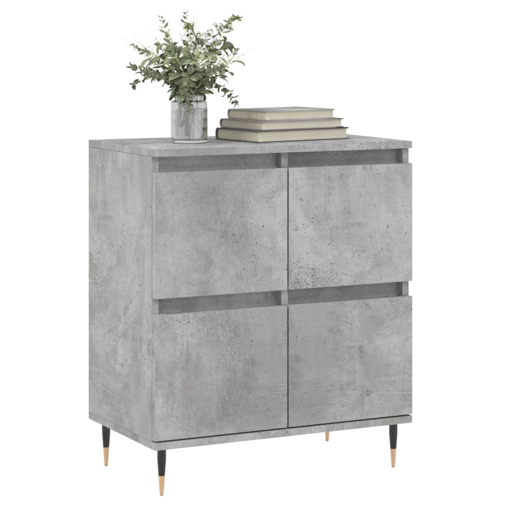 Credenza Grigio Cemento 60x35x70 cm in Legno Multistrato - homemem39