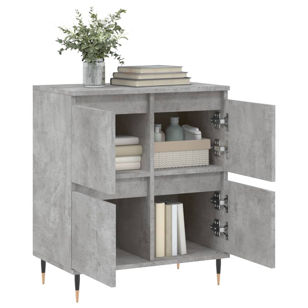 Credenza Grigio Cemento 60x35x70 cm in Legno Multistrato - homemem39