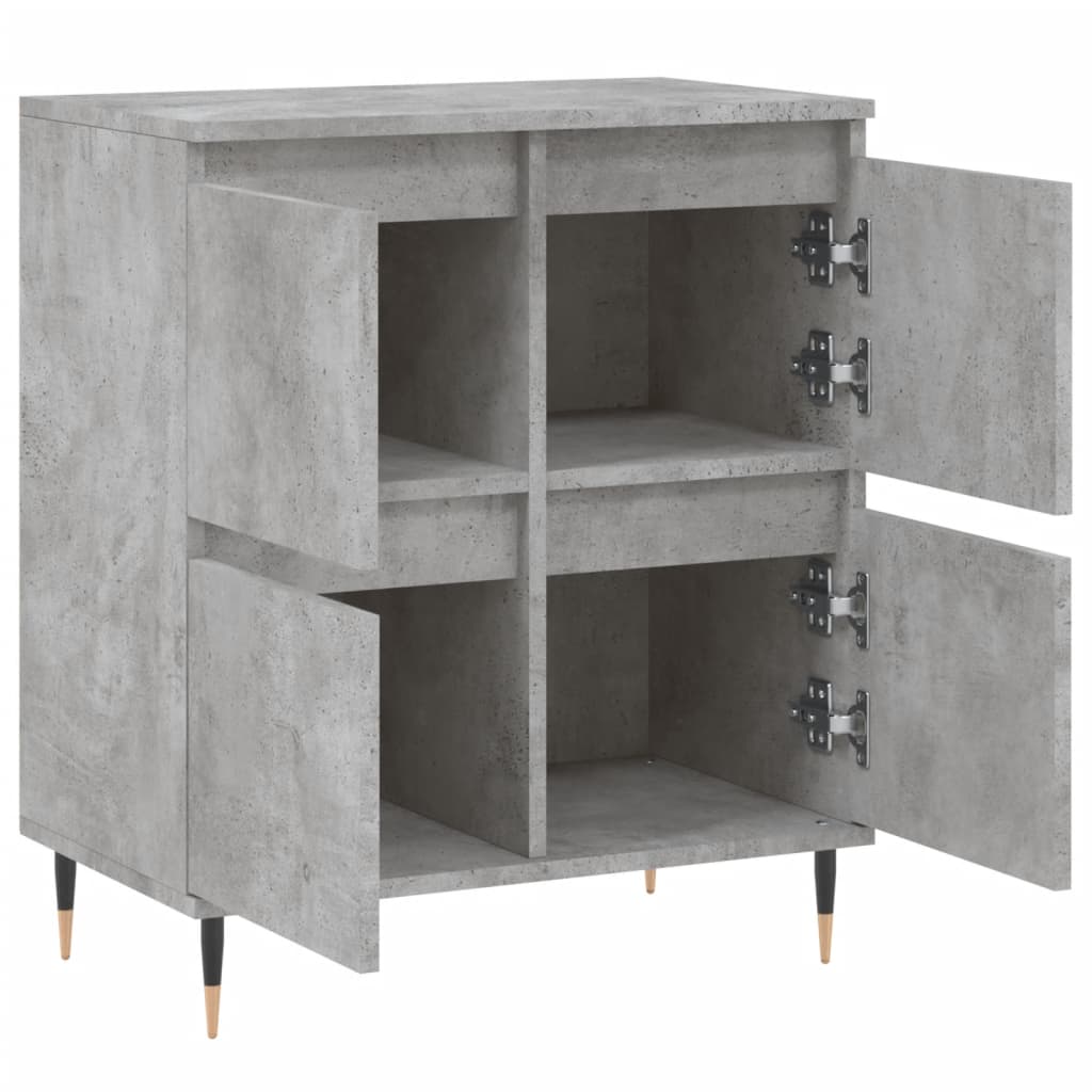 Credenza Grigio Cemento 60x35x70 cm in Legno Multistrato - homemem39