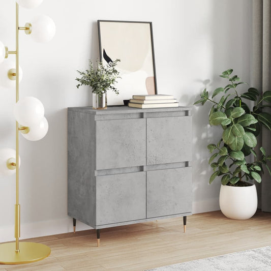 Credenza Grigio Cemento 60x35x70 cm in Legno Multistrato - homemem39