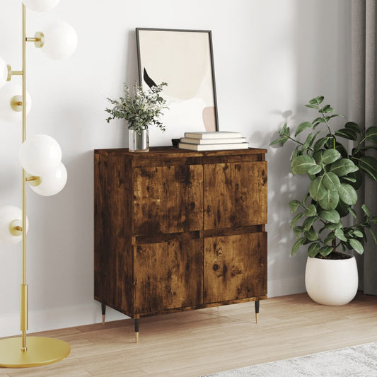 Credenza Rovere Fumo 60x35x70 cm in Legno Multistrato - homemem39