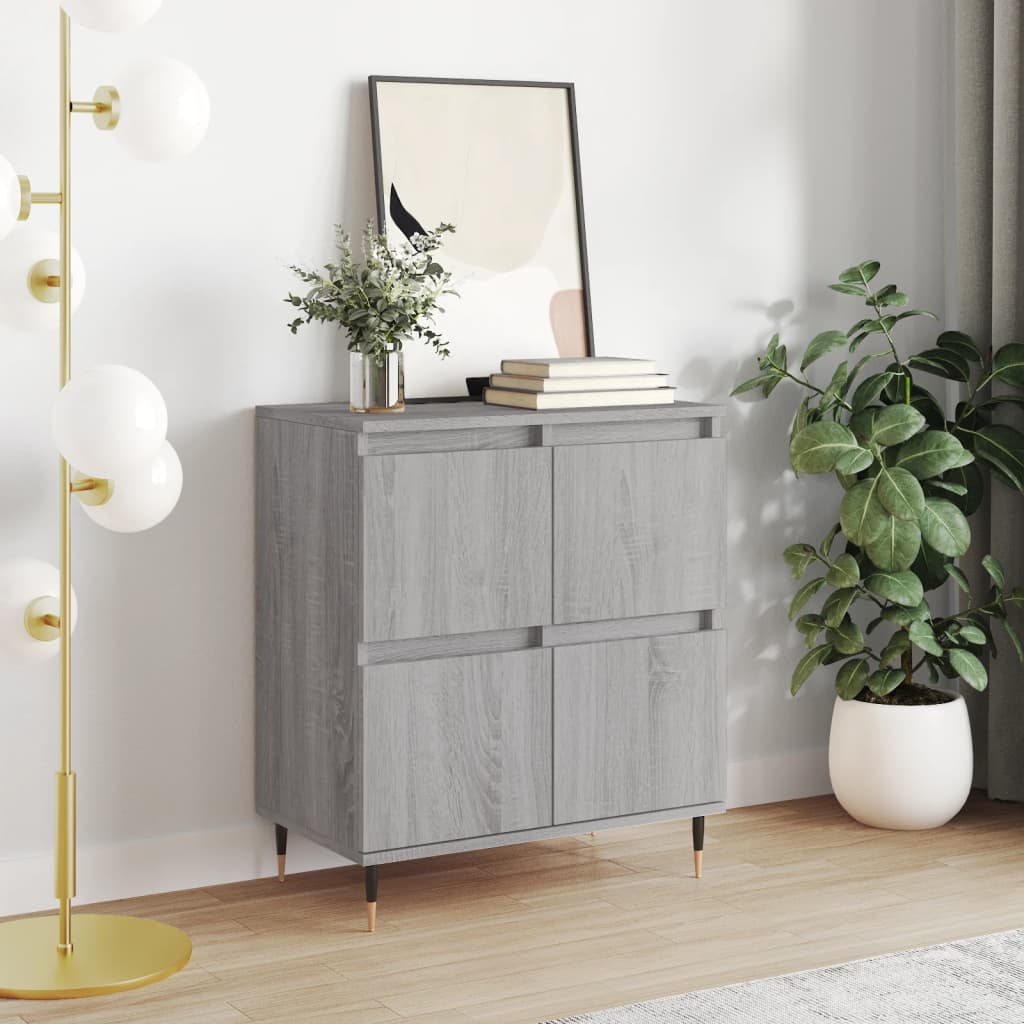 Credenza Grigio Sonoma 60x35x70 cm in Legno Multistrato - homemem39