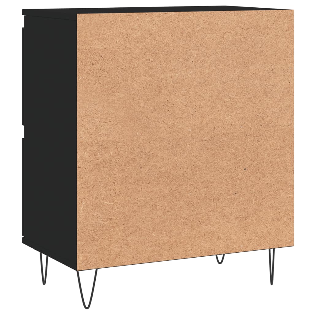 Credenza Nero 60x35x70 cm in Legno Multistrato - homemem39