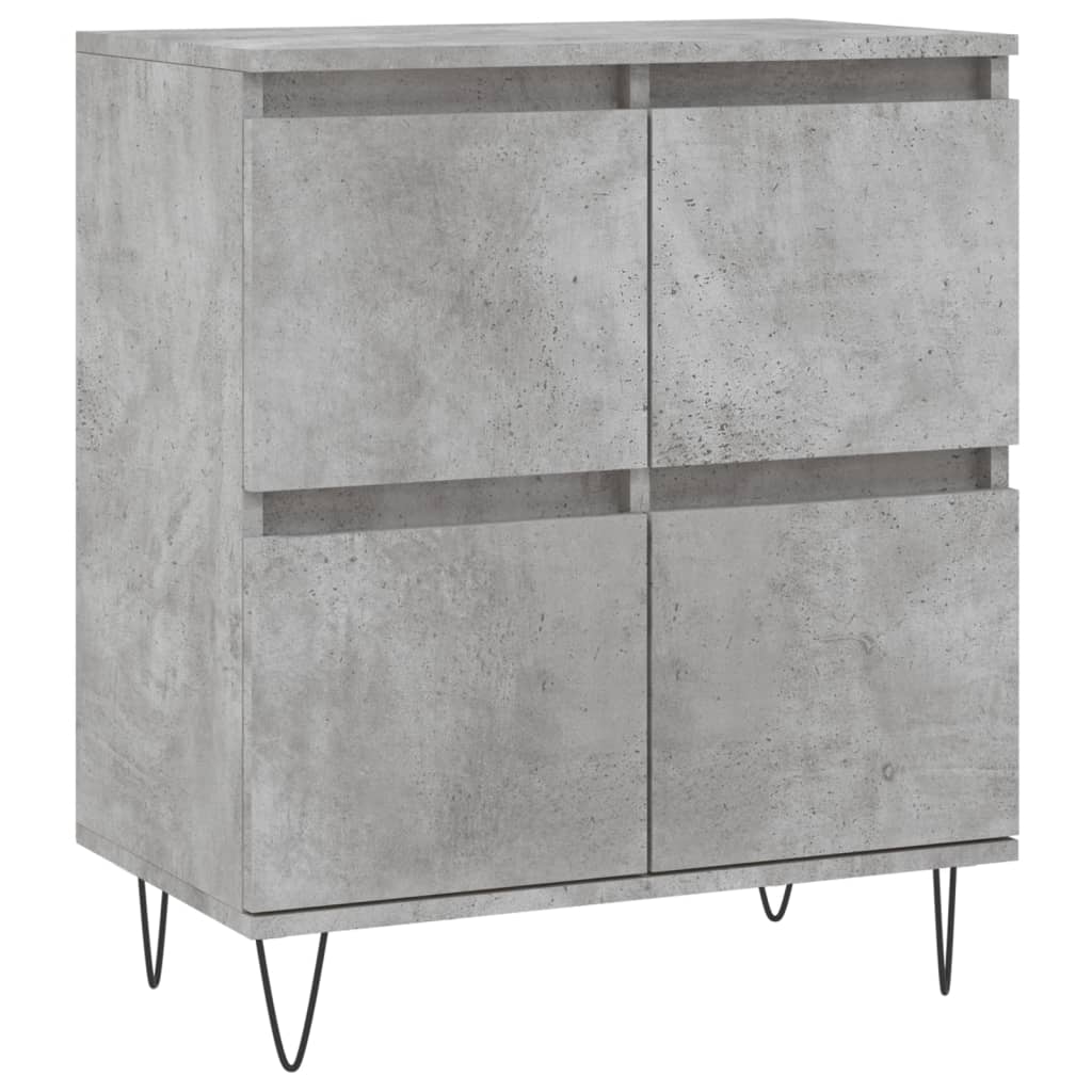 Credenza Grigio Cemento 60x35x70 cm in Legno Multistrato - homemem39