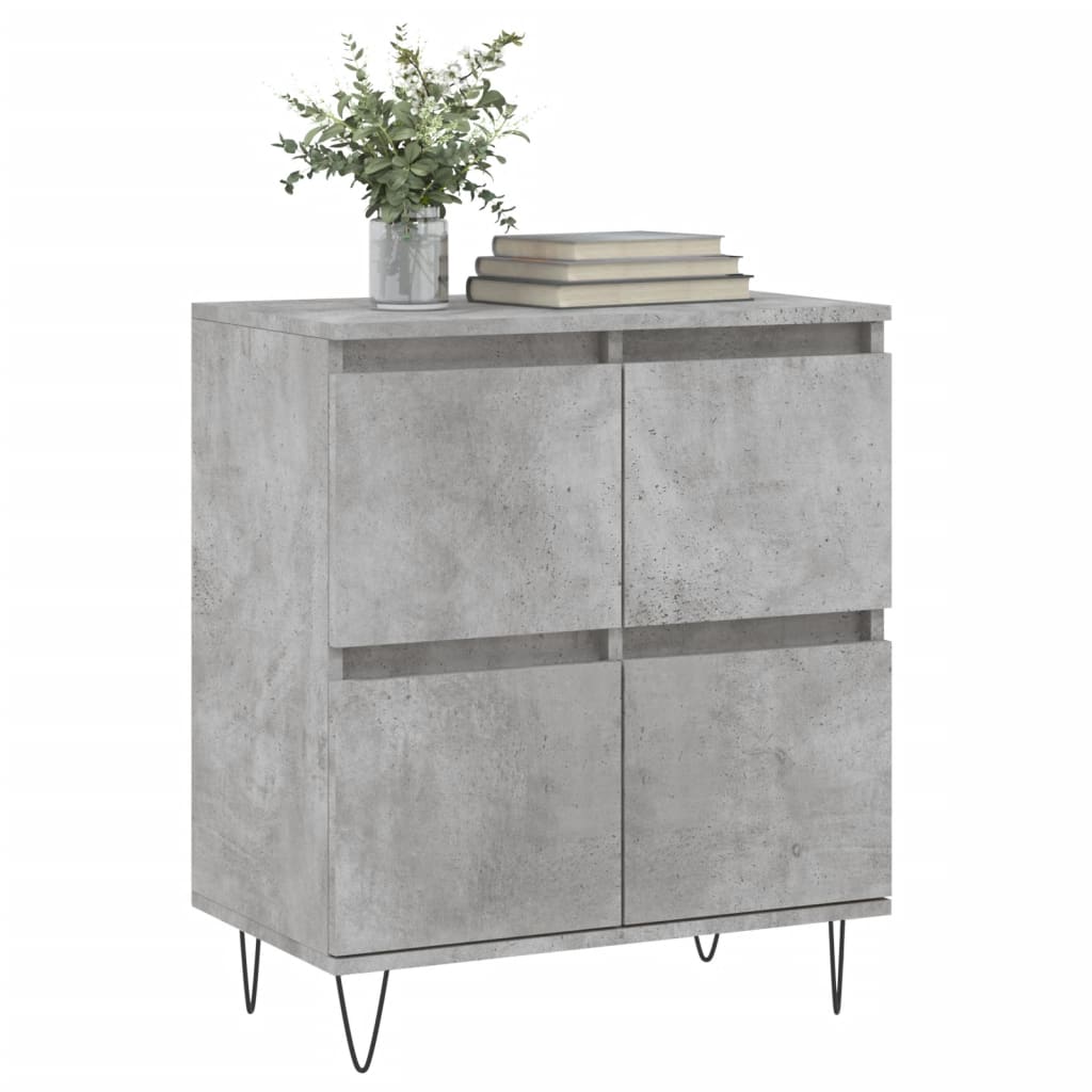 Credenza Grigio Cemento 60x35x70 cm in Legno Multistrato - homemem39