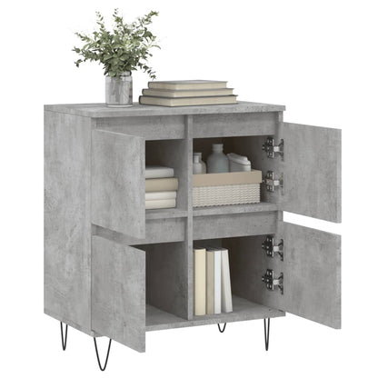 Credenza Grigio Cemento 60x35x70 cm in Legno Multistrato - homemem39