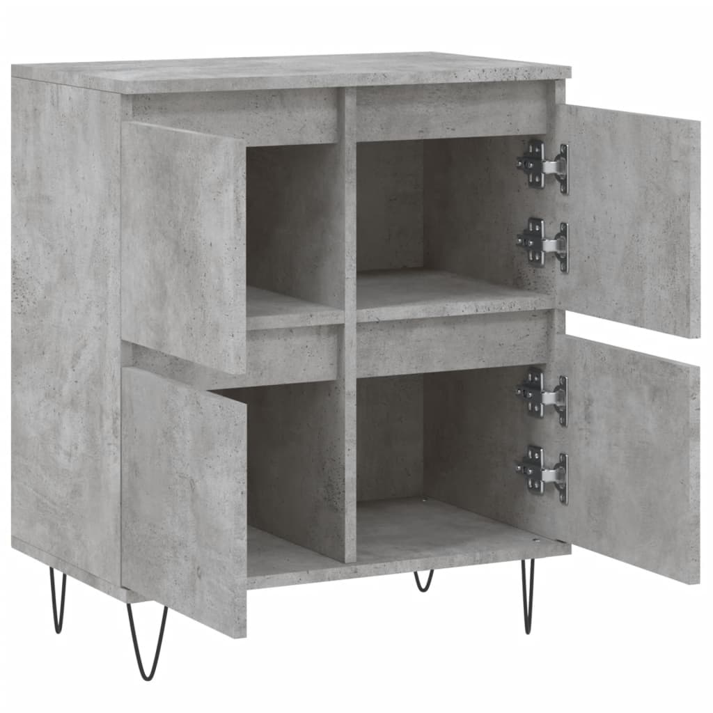 Credenza Grigio Cemento 60x35x70 cm in Legno Multistrato - homemem39