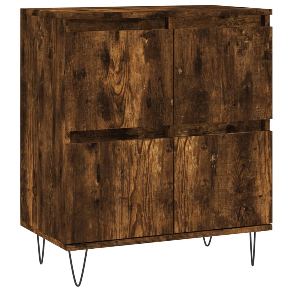 Credenza Rovere Fumo 60x35x70 cm in Legno Multistrato - homemem39