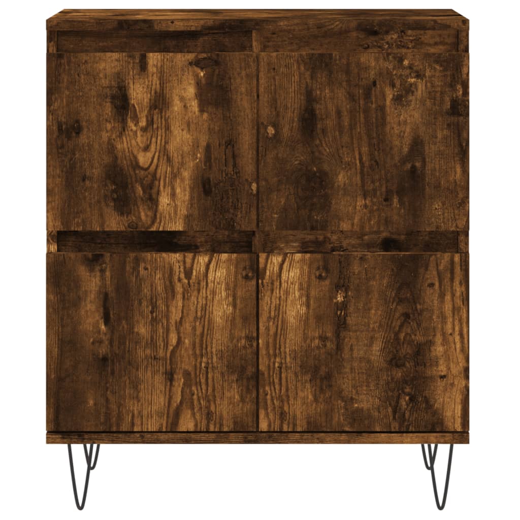 Credenza Rovere Fumo 60x35x70 cm in Legno Multistrato - homemem39