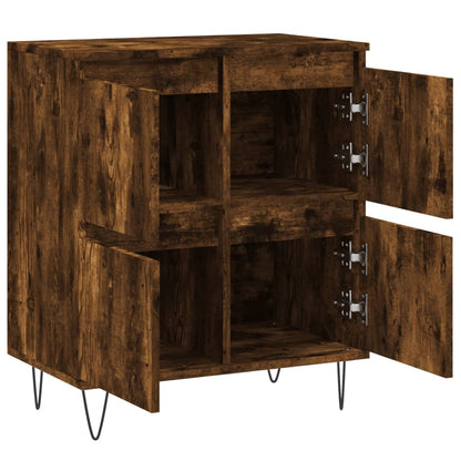 Credenza Rovere Fumo 60x35x70 cm in Legno Multistrato - homemem39