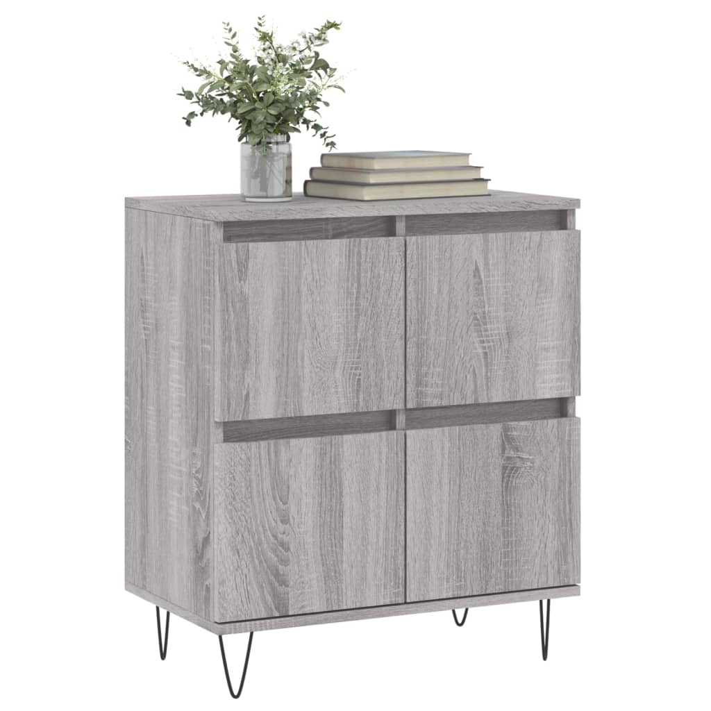 Credenza Grigio Sonoma 60x35x70 cm in Legno Multistrato - homemem39