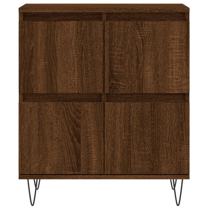 Credenza Rovere Marrone 60x35x70 cm in Legno Multistrato - homemem39