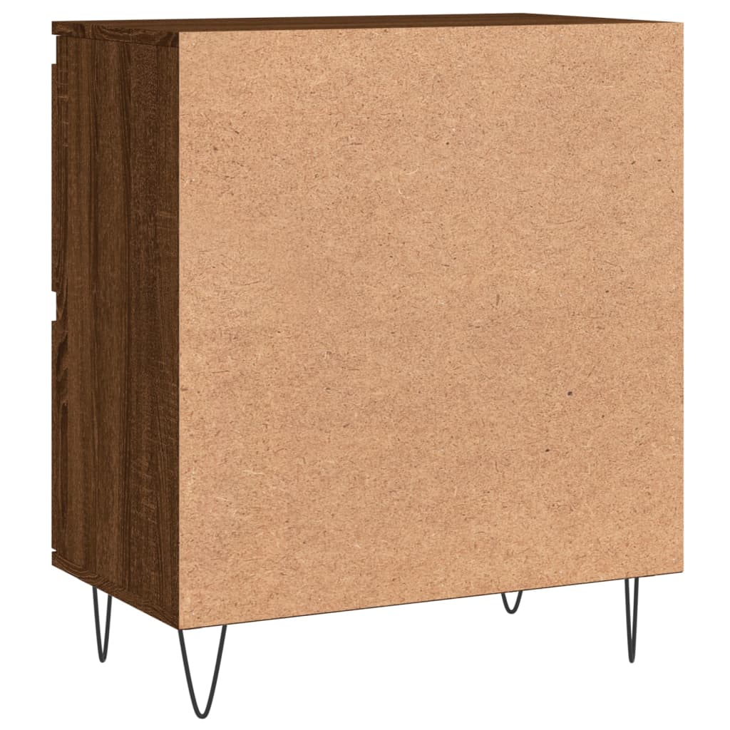 Credenza Rovere Marrone 60x35x70 cm in Legno Multistrato - homemem39