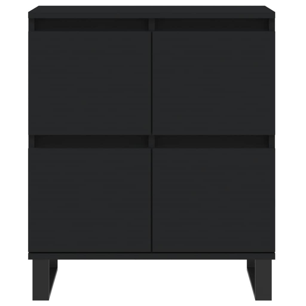 Credenza Nero 60x35x70 cm in Legno Multistrato - homemem39