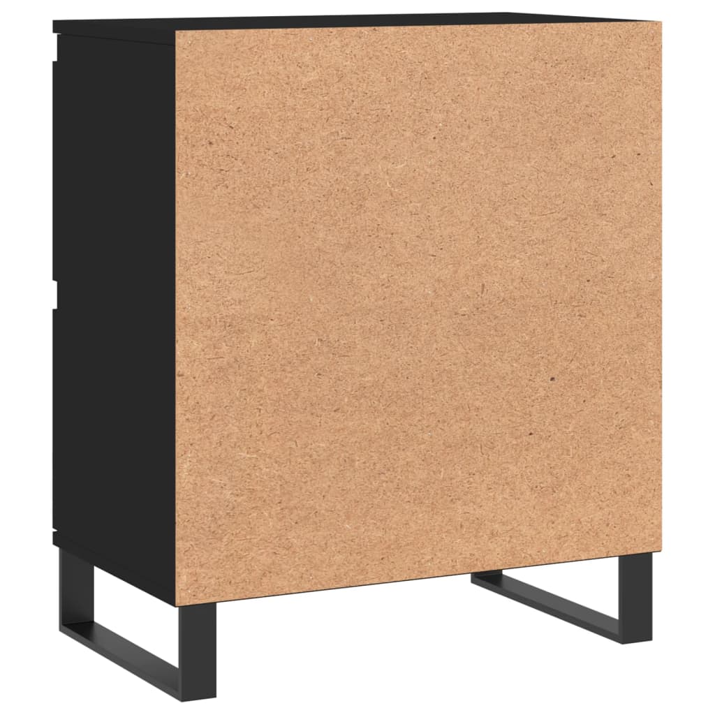 Credenza Nero 60x35x70 cm in Legno Multistrato - homemem39